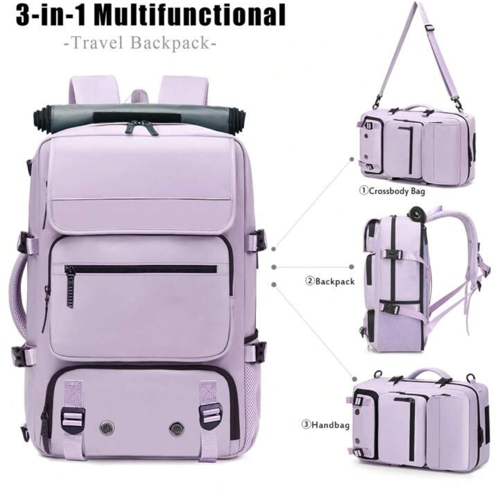 Stylish Lavender Multi-Functional Backpack - image 4